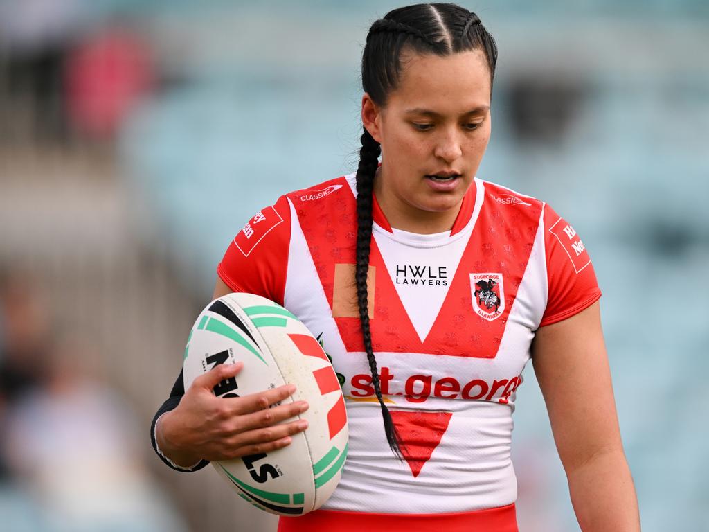 Tyla King made the switch to the NRLW in 2023 before returning to finish her Rugby Sevens career in Paris. Picture: Getty Images