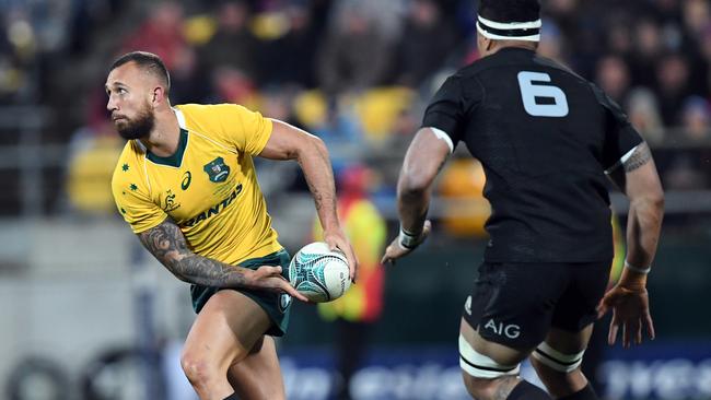 Quade Cooper was one of the Wallabies’ stronger players in Wellington.