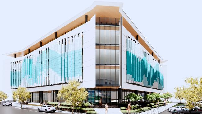 An artist's impression of the office project designed as head office for the Great Barrier Reef Marine Park Authority in Townsville.