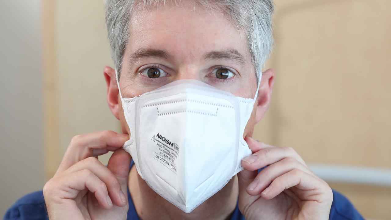 N95 mask is designed to fit very close to the face for efficient filtering of airborne particles.