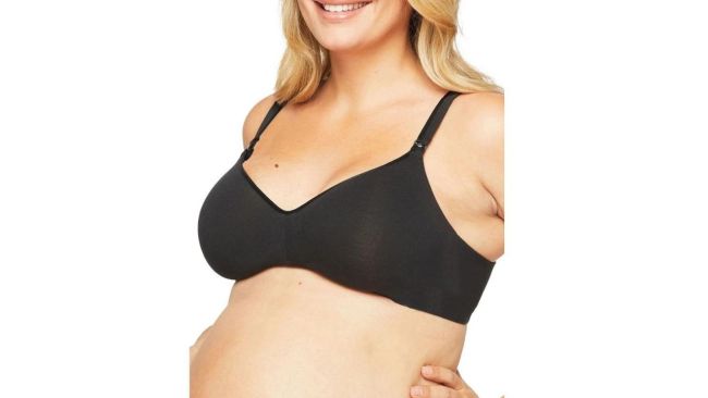 Bonds Bumps Smooth Maternity Bra Black - Curvy