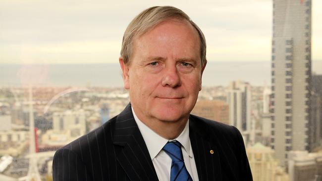 17/08/2017: Former Federal Treasurer, Peter Costello, speaking on the 10 year anniversary of the GFC. Picture: Stuart McEvoy for the Australian.