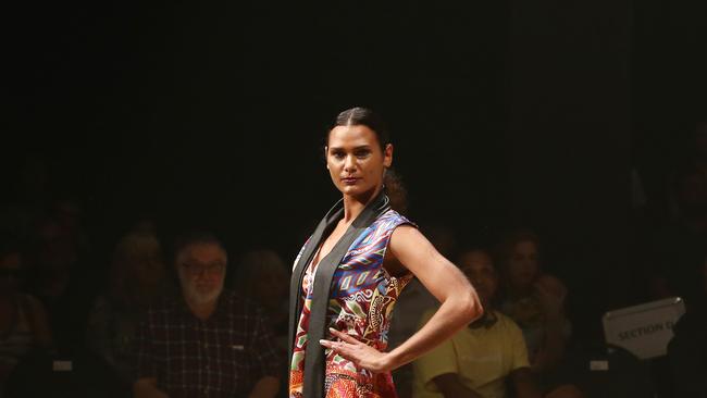 Indigenous model Benita Williams will take to the catwalk of the London Pacific Fashion Week in September. PICTURE: BRENDAN RADKE