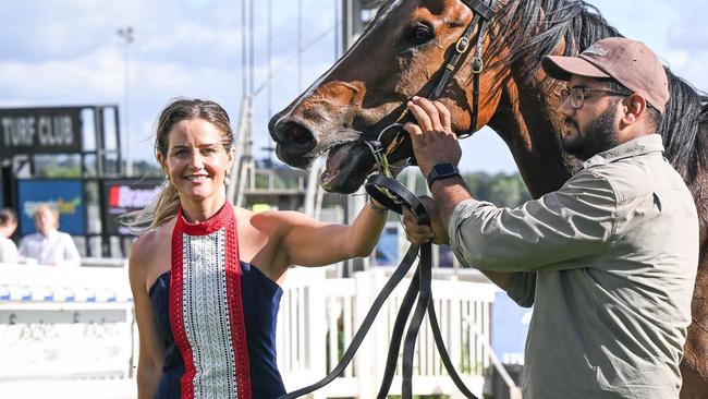 Michelle Payne can land a winner at Mornington on Wednesday with Rockabilly Rebel in race 7. Picture: Reg Ryan/Racing Photos via Getty Images