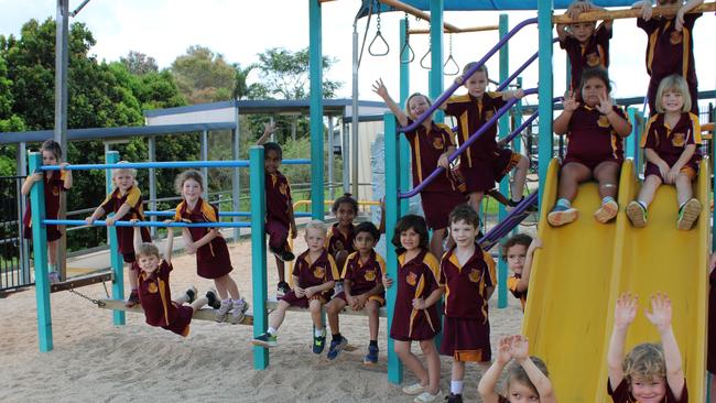 Atherton State School Prep class G. Amelia, Bronson, Odie, Eliza, Moranggilay, Lincoln, Kylarhle, Philip, Ida, Ruby, Storm, Xylann, Mia, Darcy, Anaya, Amarah, Jacob. Photo: Supplied.