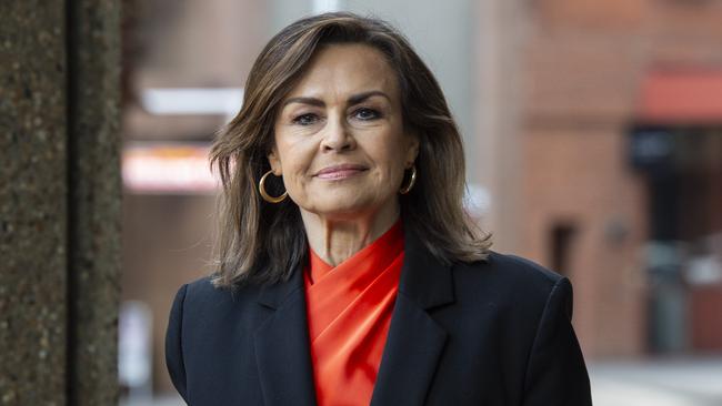 Lisa Wilkinson outside the Federal Court in Sydney on Friday. Picture: NCA NewsWire / Monique Harmer