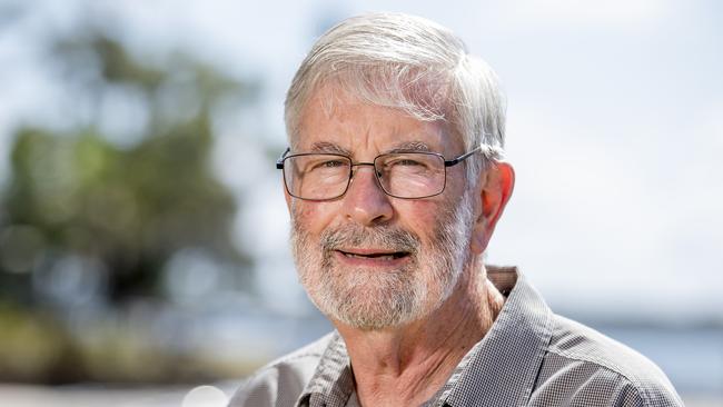 Bob Montgomery at his Runaway Bay home in 2018. Picture: Jerad Williams