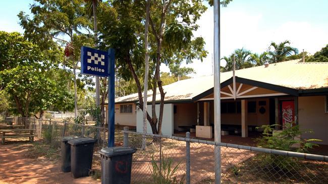  Generic views of Arukun , QLD , including kids playing on a council waterslide , the police and court house , and some stree...