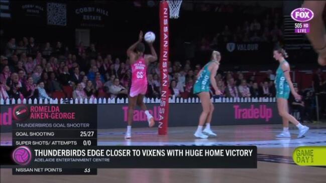 Thunderbirds hunt down Vixens in Adelaide