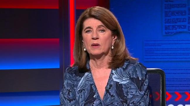 Caroline Wilson wasn’t pleased on Footy Classified. Photo: Channel 9