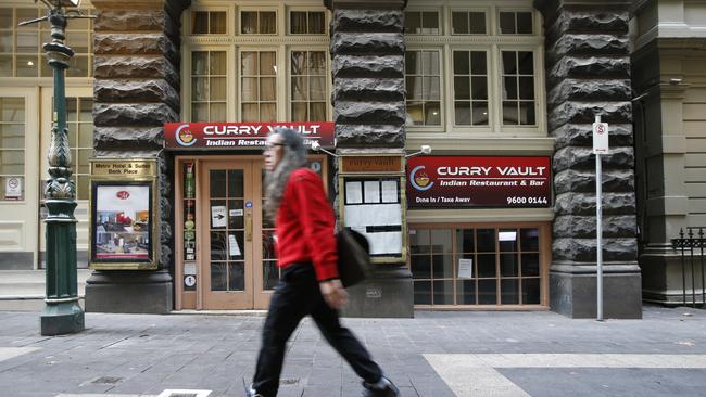 The COVID-positive man dined at the Curry Vault Indian Restaurant and Bar. Picture: David Caird