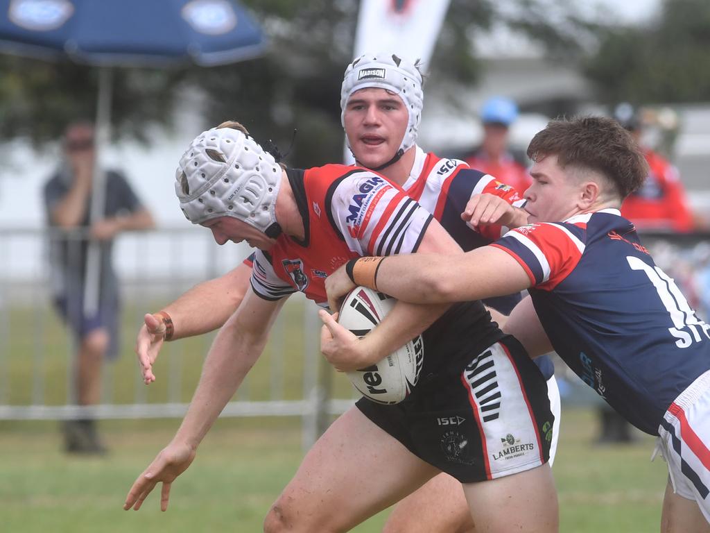 Kirwan State High School hosts St Patrick's College, Mackay, in round 1 of the 2025 Aaron Payne Cup. Picture: Evan Morgan