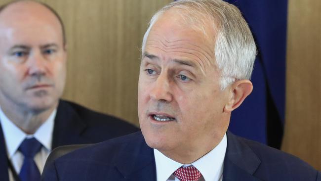 Prime Minister Malcolm Turnbull delivers the introductory remarks to the Council of Australian Governments (COAG). Picture: Rob Blakers / AAP