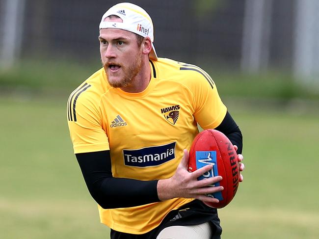 Hawthorn training at Waverly. Jarryd Roughead . Pic : Michael Klein