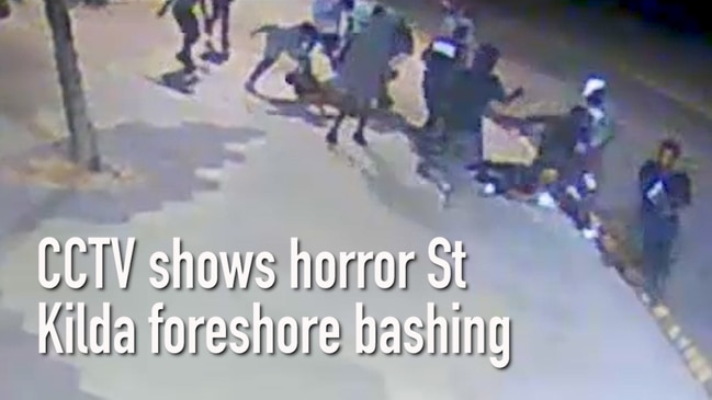 CCTV shows horror St Kilda foreshore bashing