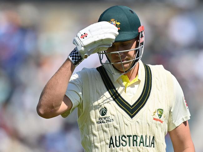 Cameron Green has plenty to think about. Picture: Glyn Kirk/AFP