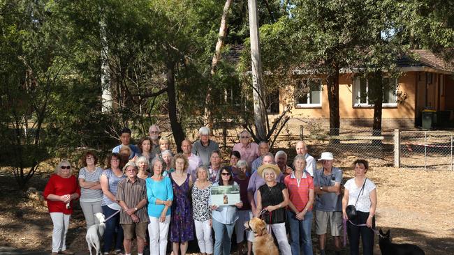 Neighbours are furious about the removal of nine trees from their heritage listed street without warning. Picture: Stuart Milligan