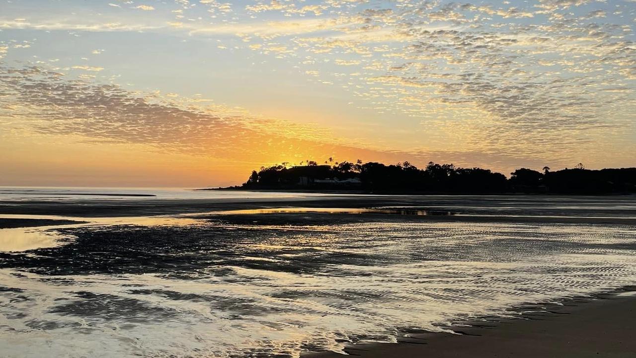 This quiet coastal caravan parks offers stunning views of the sunrise and sunset every day. Picture: Bucasia Beachfront Caravan Resort / Facebook