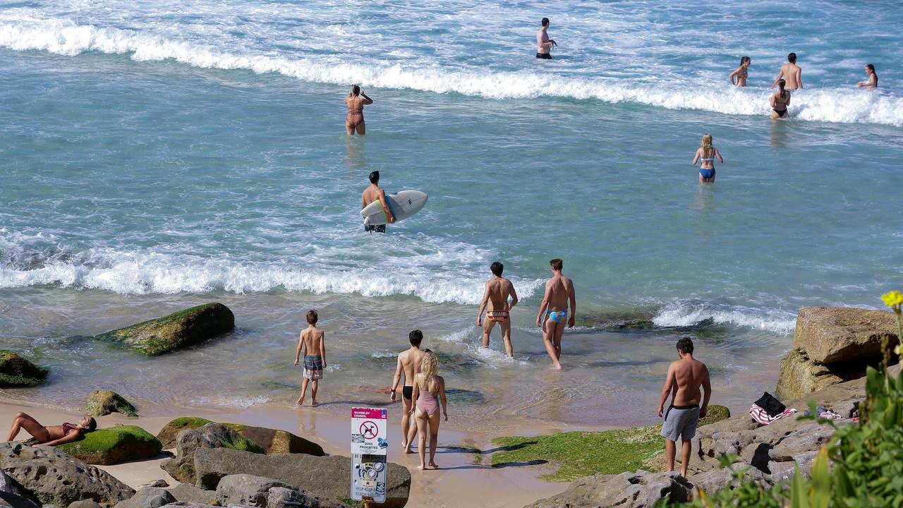 A popular beach in Sydney has been swallowed by the sea once more. Picture: Gaye Gerard/ Sunday Telegraph