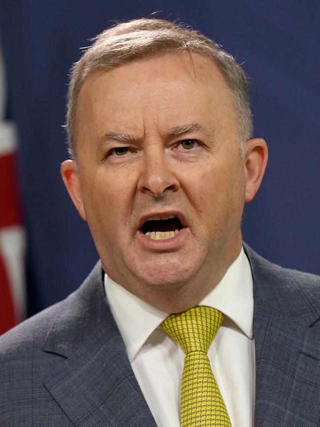 Federal Opposition Leader Anthony Albanese has criticised predecessors Bill Shorten for his emissions target ambitions.