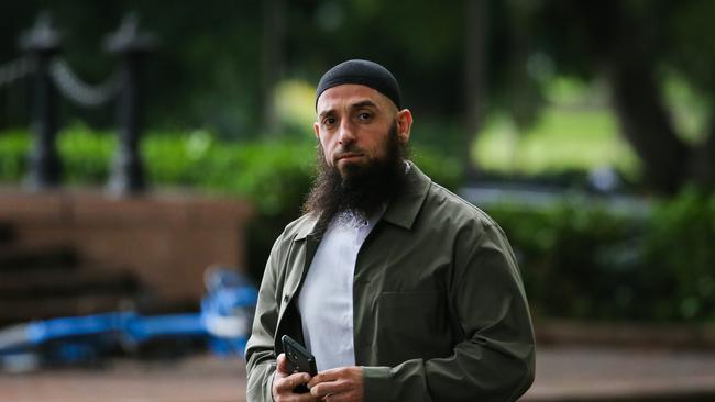 Sydney-based Muslim preacher Wissam Haddad, also known as Abu Ousayd, arrives at Sydney’s Federal Court in December. Picture: NewsWire