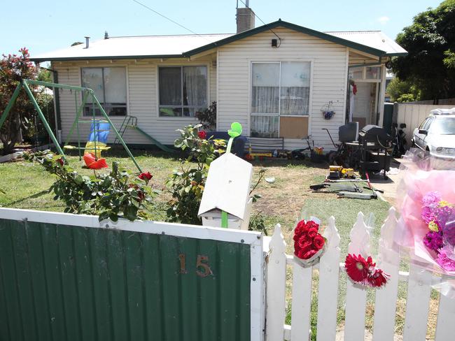 The Norlane house where Tyrelle Evertsen-Mostert was murdered. Picture: Alison Wynd