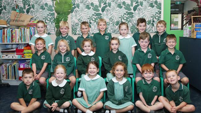 Our Lady Star of the Sea Prep C Back row L-R: Emma Jacimovic, Alfie Laidler, Sonny Ford, Tyler Wood, Evie Kerr, Taigh McKerracher, Jack Harrington. Middle row: Oakey Reid, Billy Garland, Maggie Daniher, Elka Collins, Jesse Kilkenny, Cody Dunn. Front row: Harry Said, Zoe Sherlock, Penny Moody, Emma Kerr, Arlo Hernan, Zeb Darburn.