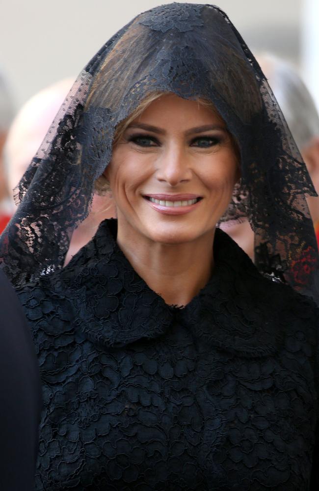 Even a fashion fail won’t stand in Melania Trump’s way. Picture: Franco Origlia