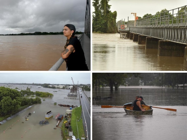 The Bureau of Meteorology issued fresh flood warnings for the Burdekin, Haughton, Ross and Herbert Rivers on Tuesday morning. Pictures: Supplied.