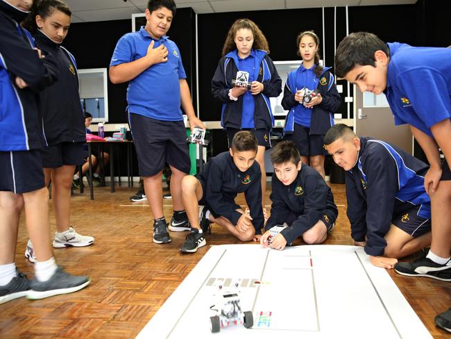 Antonine College students at a STEM day. File photo