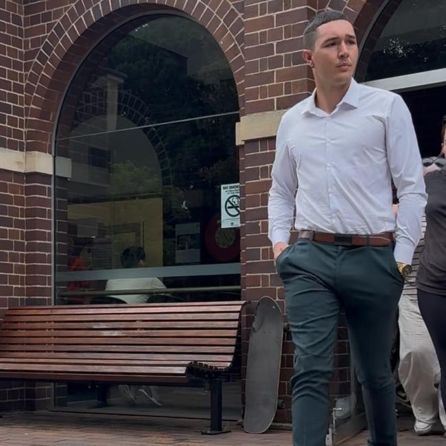 Emillio Martinez, 18, Bonnyrigg Heights, outside Manly Local Court. Picture: Supplied