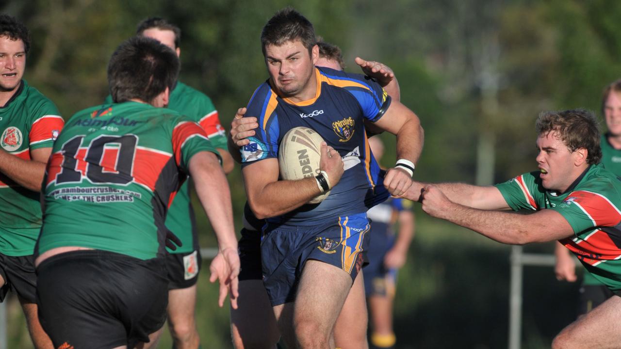 Noosa's Anthony Zipf playing against Nambour. Picture: Brett Wortman