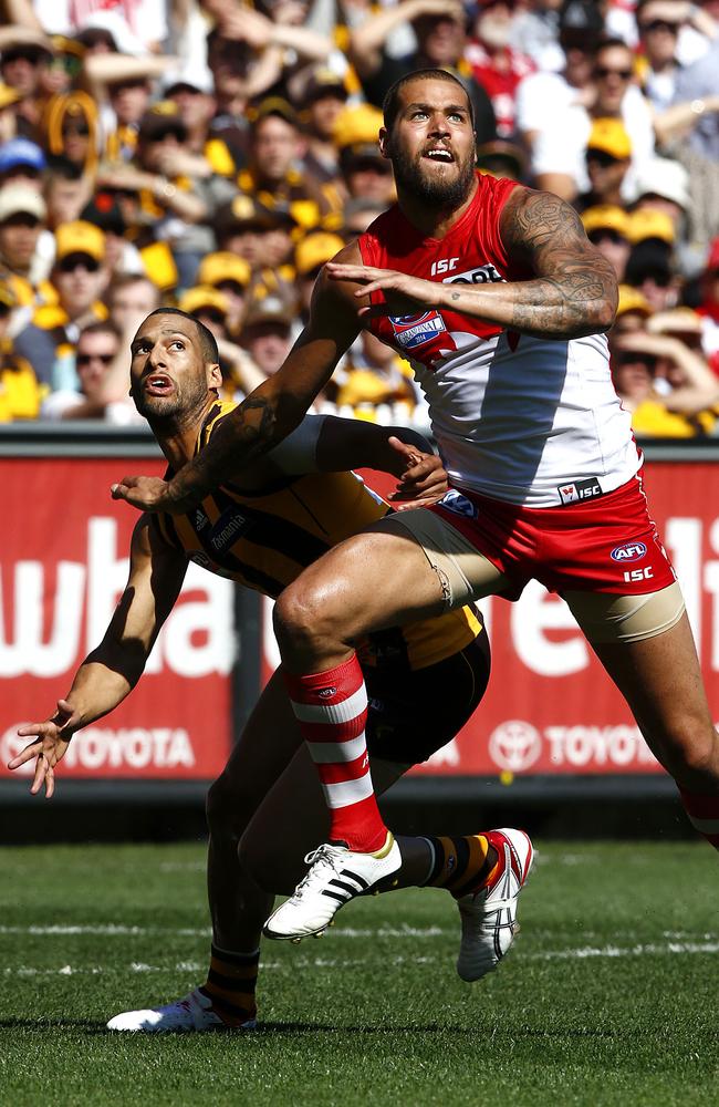 Lance Franklin parted ways with Liam Pickering during the season. Picture: Wayne Ludbey