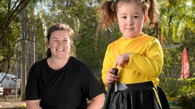 Natalie and Amelia Springall are taking part in a fundraising golf day at Ipswich Golf Driving Range and Putt Putt. Picture: Rob Williams