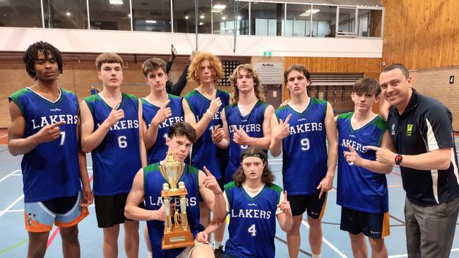 Lake Ginninderra College's boys basketball team that won the 2022 ACT Intercollege Championships. Photo: supplied.