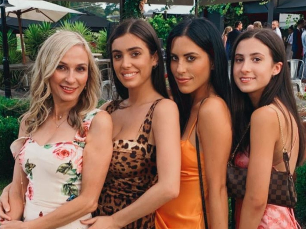 Bianca (second from left) at a family wedding in early 2020. Picture: Instagram