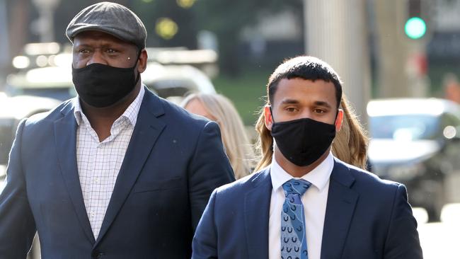 Wendell Sailor took leave from his role as Triple M presenter to support Tristan during the trial. Picture: NCA NewsWire / Damian Shaw