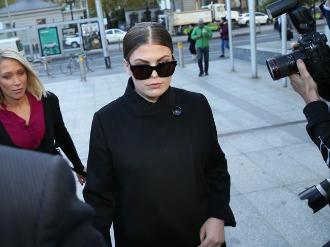 Cancer con artist Belle Gibson faces court over failure to pay $410,000 penalty. Picture: AAP /David Crosling