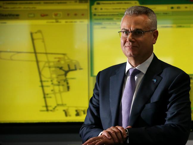 Airservices Australia's recently appointed Chief Executive Jason Harfield at the organisation's headquarters in Canberra.