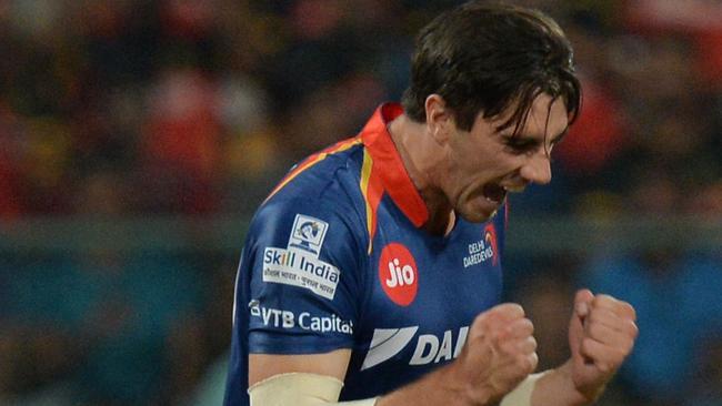 Pat Cummins took two wickets for the Delhi Daredevils against Kings XI Punjab.