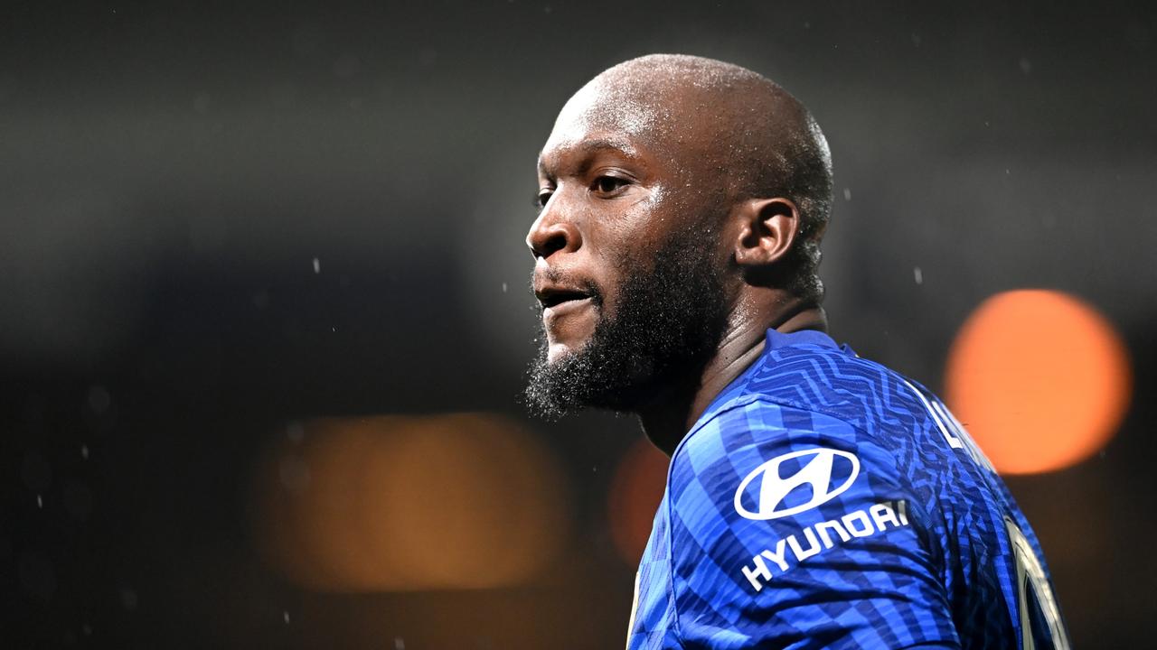 LUTON, ENGLAND – MARCH 02: Romelu Lukaku of Chelsea looks on during the Emirates FA Cup Fifth Round match between Luton Town and Chelsea at Kenilworth Road on March 02, 2022 in Luton, England. (Photo by Michael Regan/Getty Images)