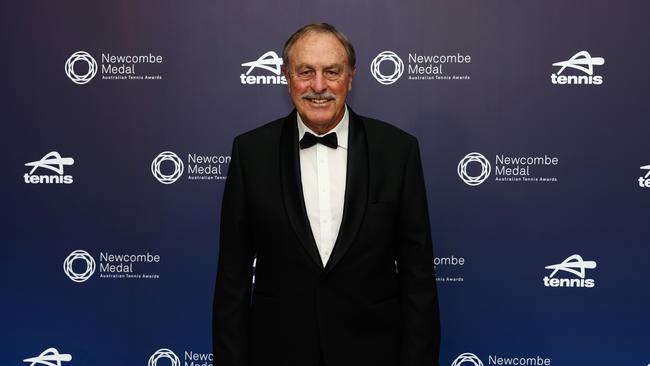 John Newcombe is still going strong at age 80. (Photo by Graham Denholm/Getty Images for Tennis Australia)