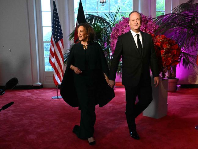 US Vice President Kamala Harris and her husband Douglas Emhoff. Picture: AFP