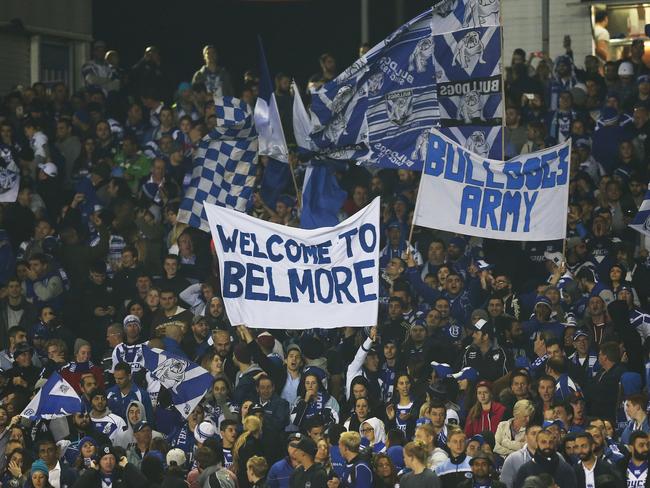 Fans say clubs such as the Bulldogs, who play at Belmore, are being ‘held to ransom’. Picture: Phil Hillyard