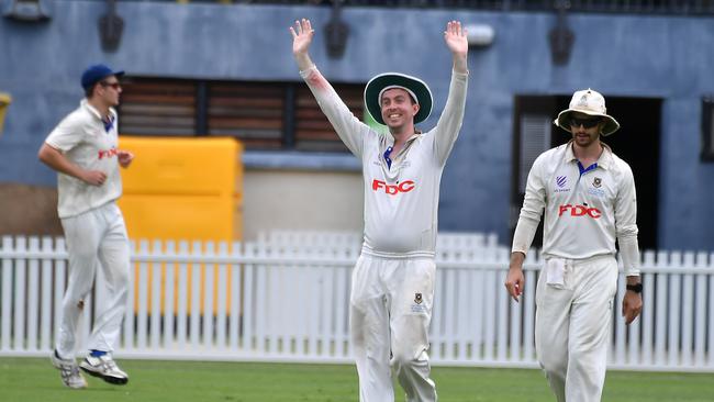 Premier club cricket between University of Queensland and Gold Coast. Saturday January 21, 2023. Picture, John Gass