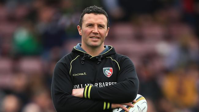 Former Leicester coach Aaron Mauger at the Twickenham Stoop.