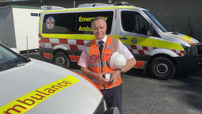 NSW Ambulance chief superintendent Damian Hughes. Picture: Chris Knight