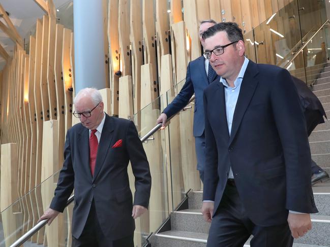 Daniel Andrews on a tour at the opening of the Orygen youth mental health centre in 2019. Picture: David Crosling