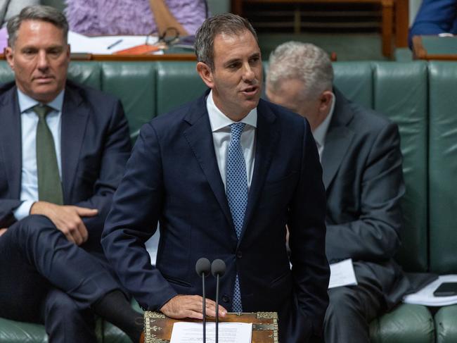 CANBERRA, AUSTRALIA - NewsWire Photos MARCH 27, 2023: Treasurer Jim Chalmers during Question Time in the House of Representatives in Parliament House in Canberra.Picture: NCA NewsWire / Gary Ramage