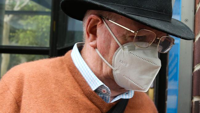 SYDNEY, AUSTRALIA : Newswire Photos - JANUARY 07 2025; A former Priest Guy Hartcher has been charged with grooming a 14-year-old boy online, is seen leaving at Burwood Court in Sydney. Picture: Newswire/ Gaye Gerard